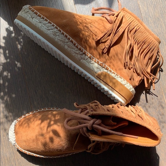 🔥⬇️ NWOT Miista Maya Fringe Espadrille Boot - Picture 2 of 12